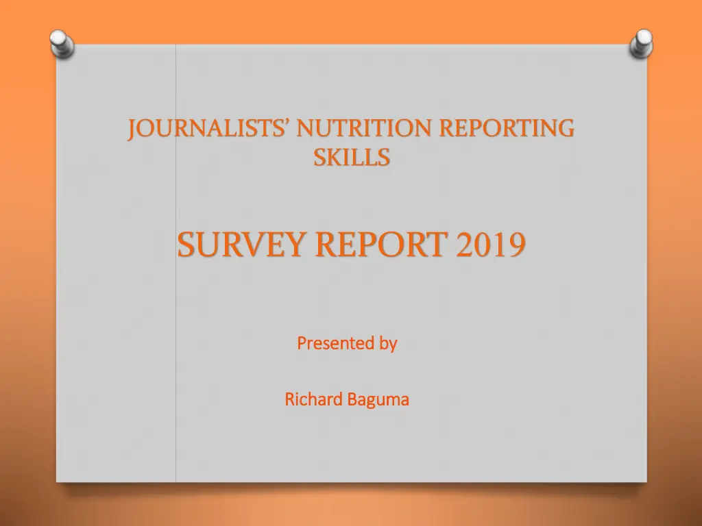 journalists nutrition reporting skills