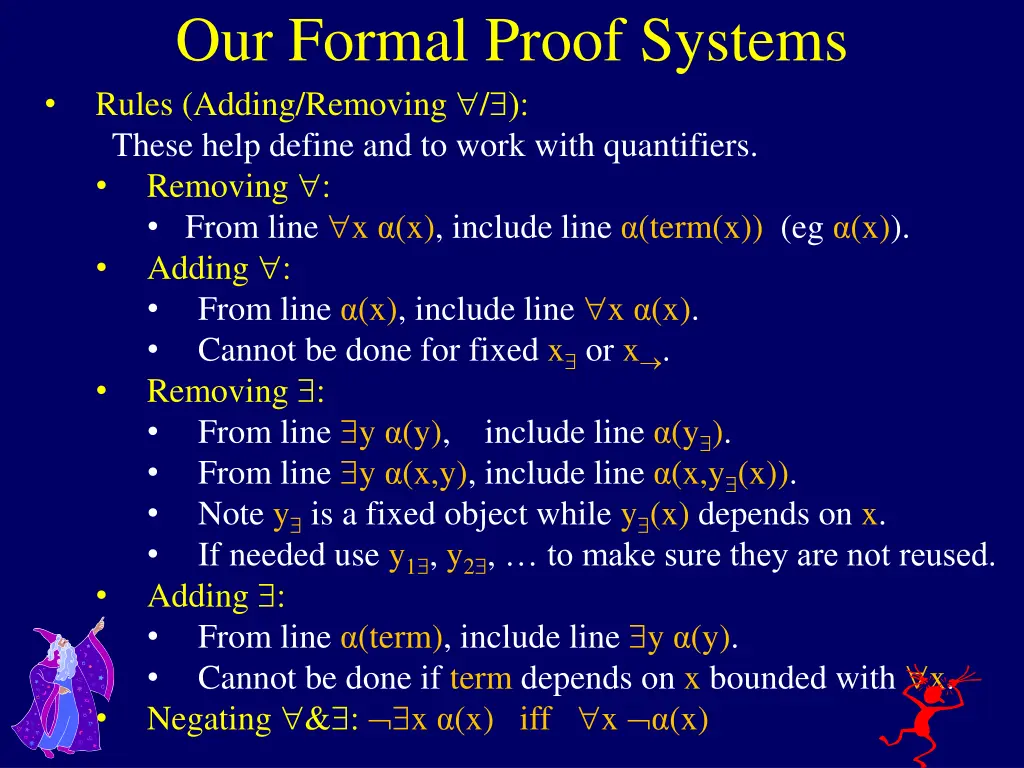 our formal proof systems 1