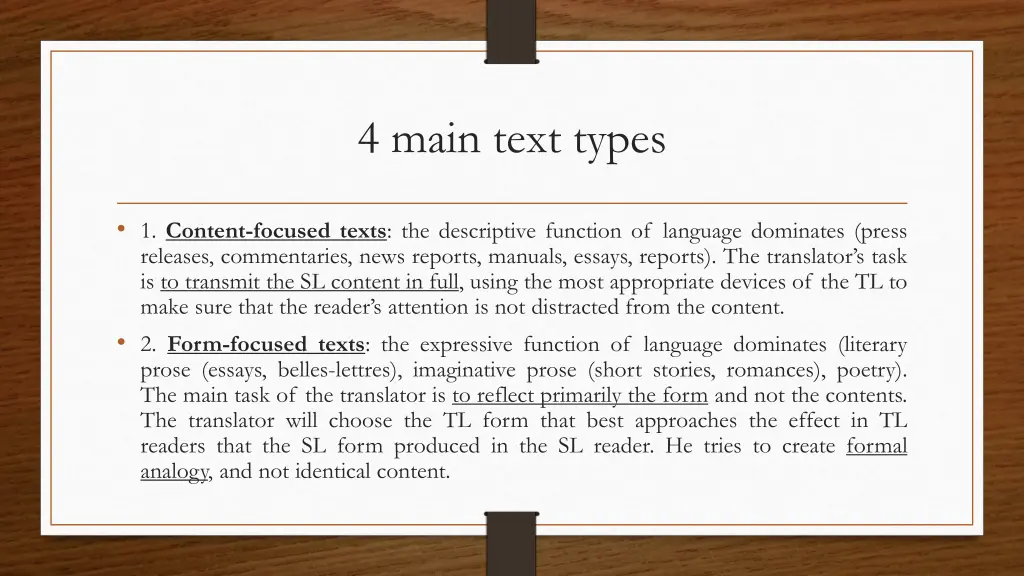 4 main text types