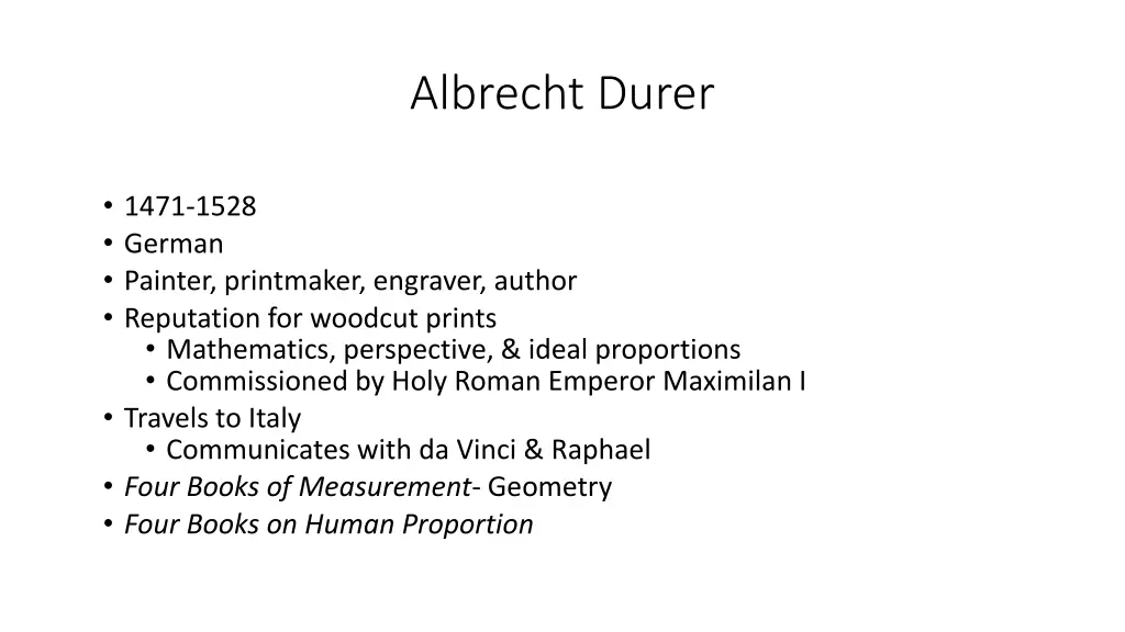 albrecht durer