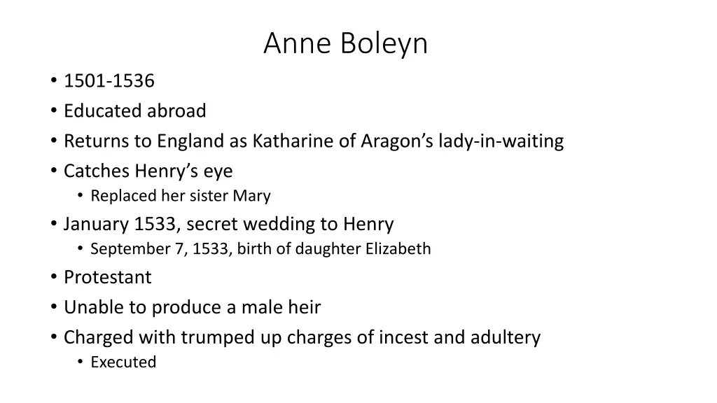 anne boleyn