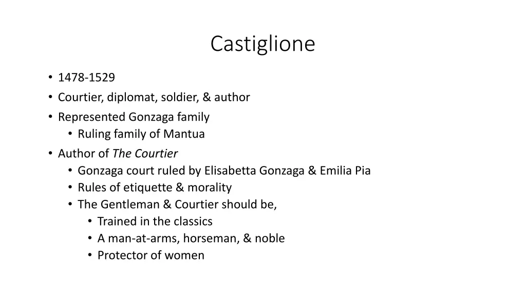 castiglione