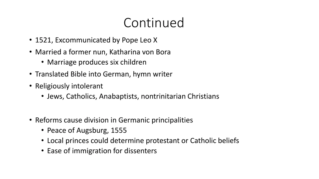 continued 1
