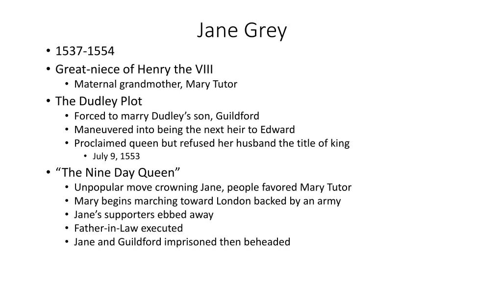 jane grey