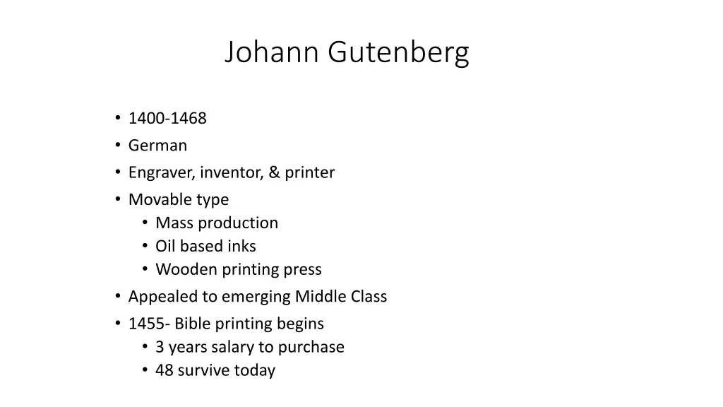 johann gutenberg