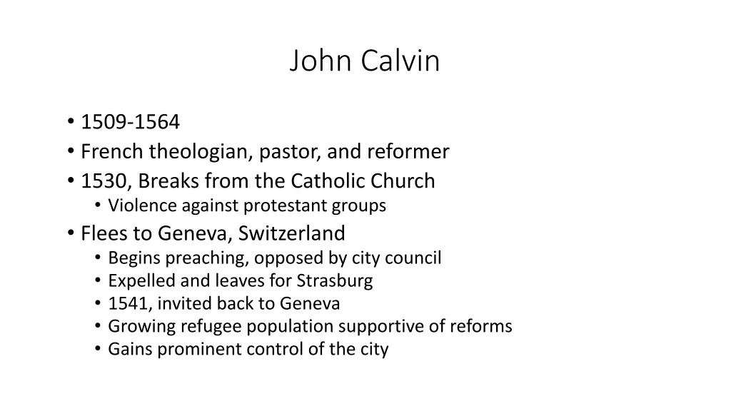 john calvin