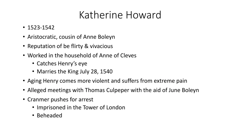 katherine howard