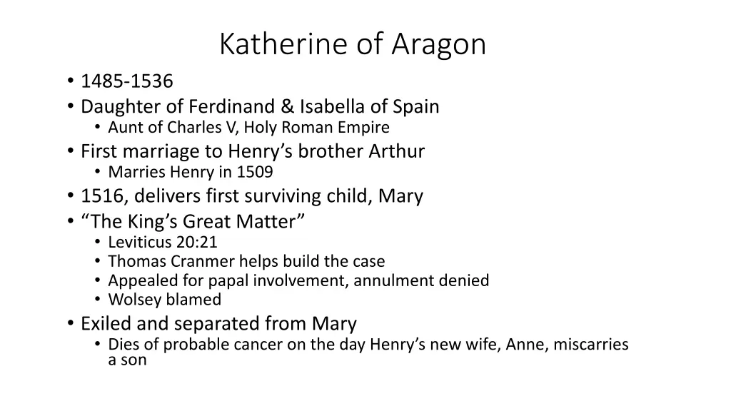 katherine of aragon