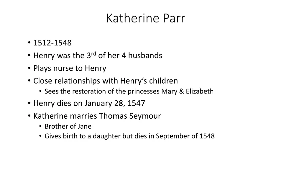 katherine parr