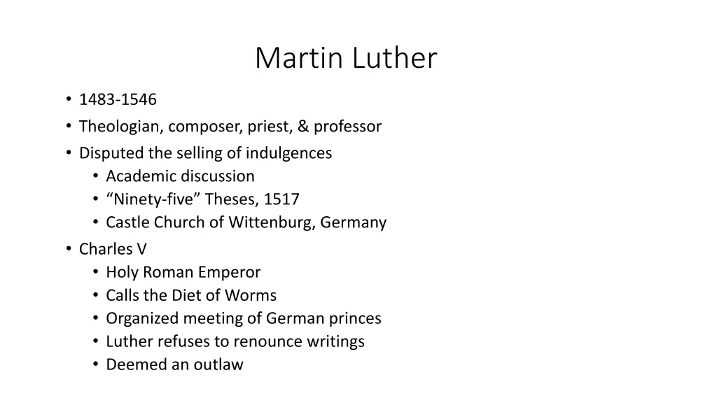 martin luther