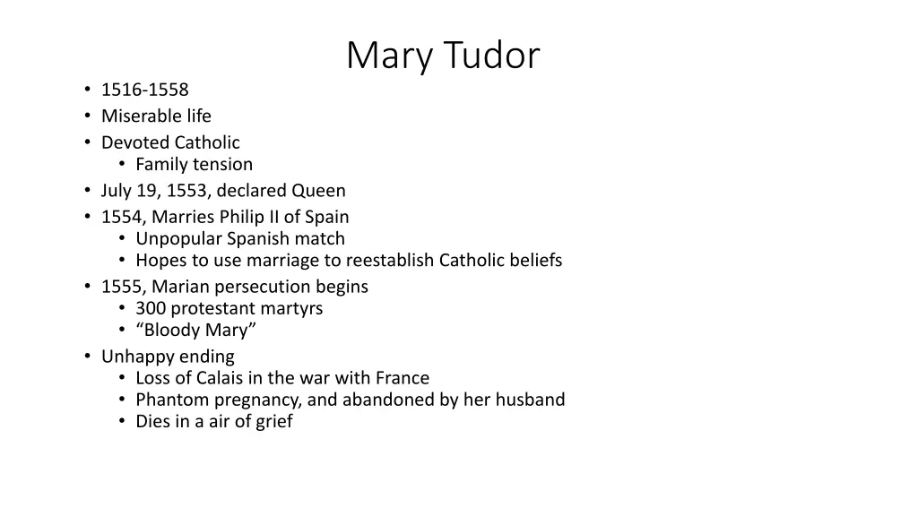 mary tudor