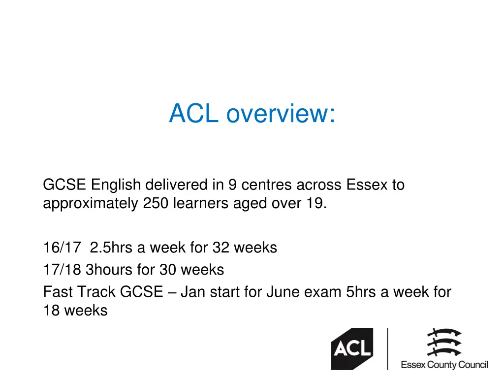 acl overview