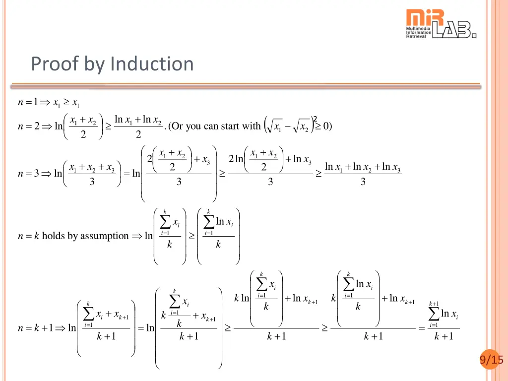 proof by induction