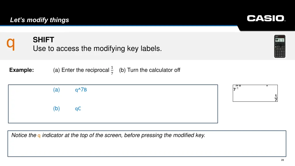 let s modify things