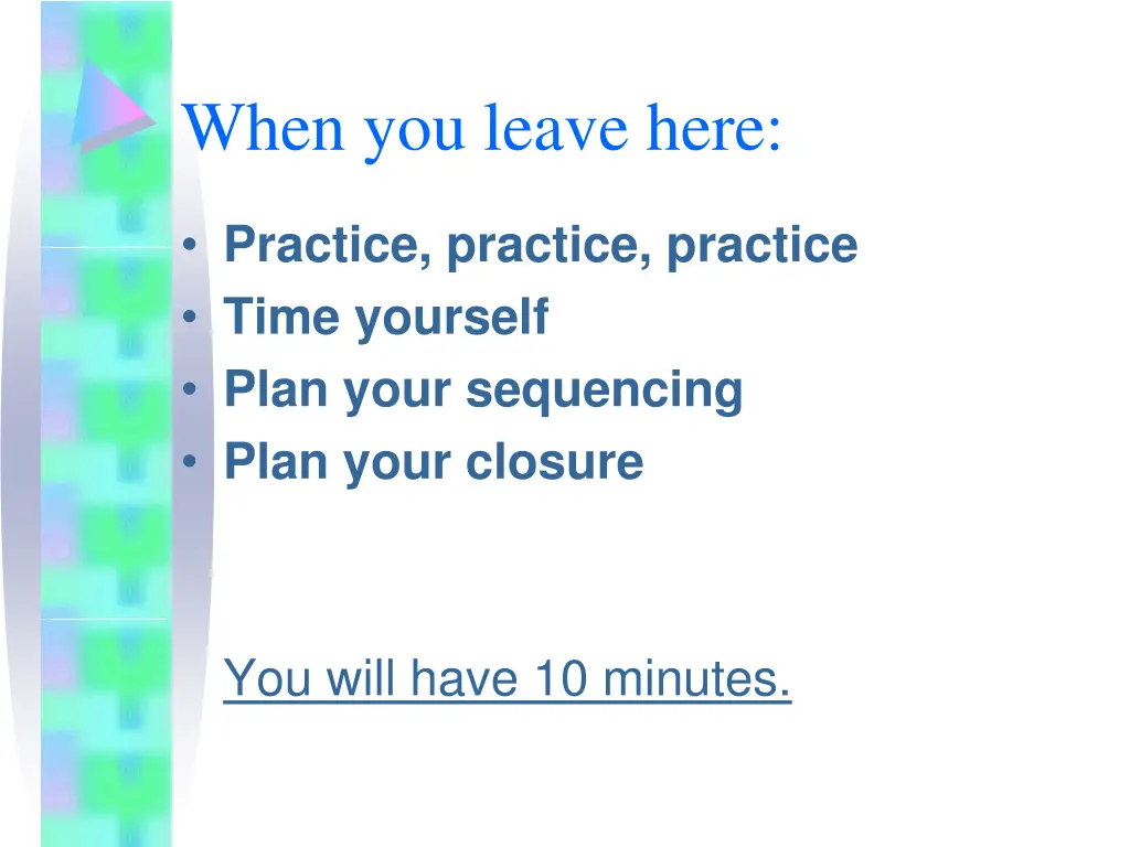 when you leave here