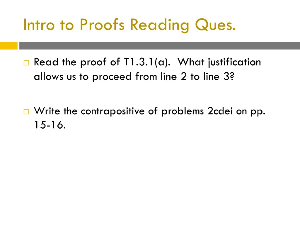 intro to proofs reading ques 1