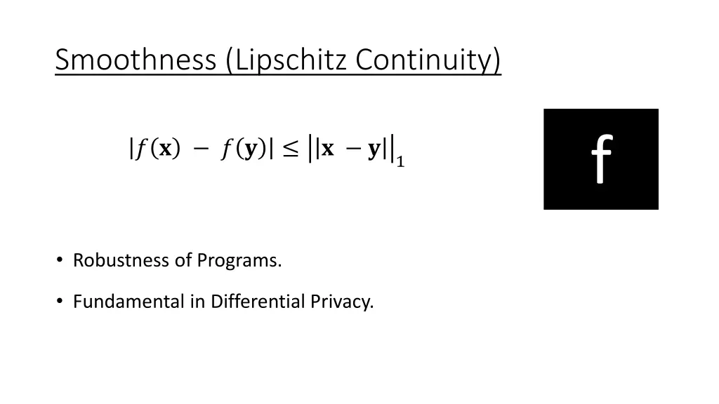 smoothness lipschitz continuity
