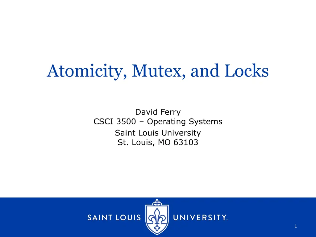 atomicity mutex and locks