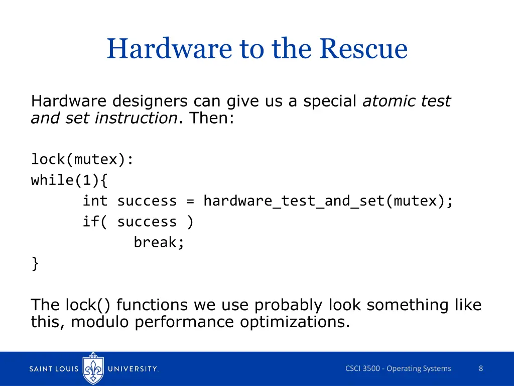 hardware to the rescue