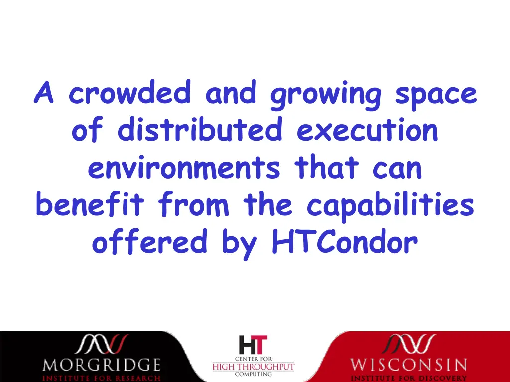 a crowded and growing space of distributed