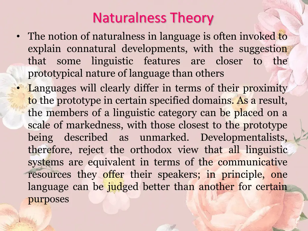 naturalness theory