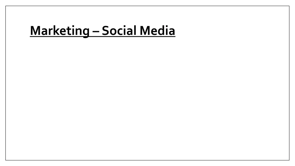 marketing social media