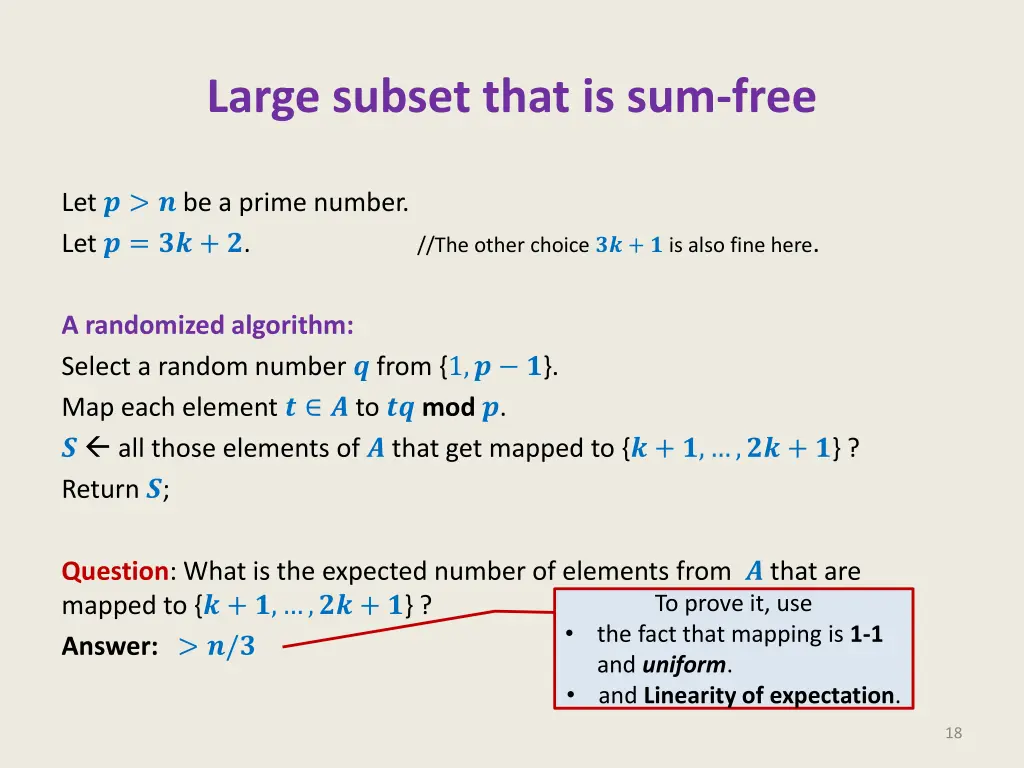 large subset that is sum free 1
