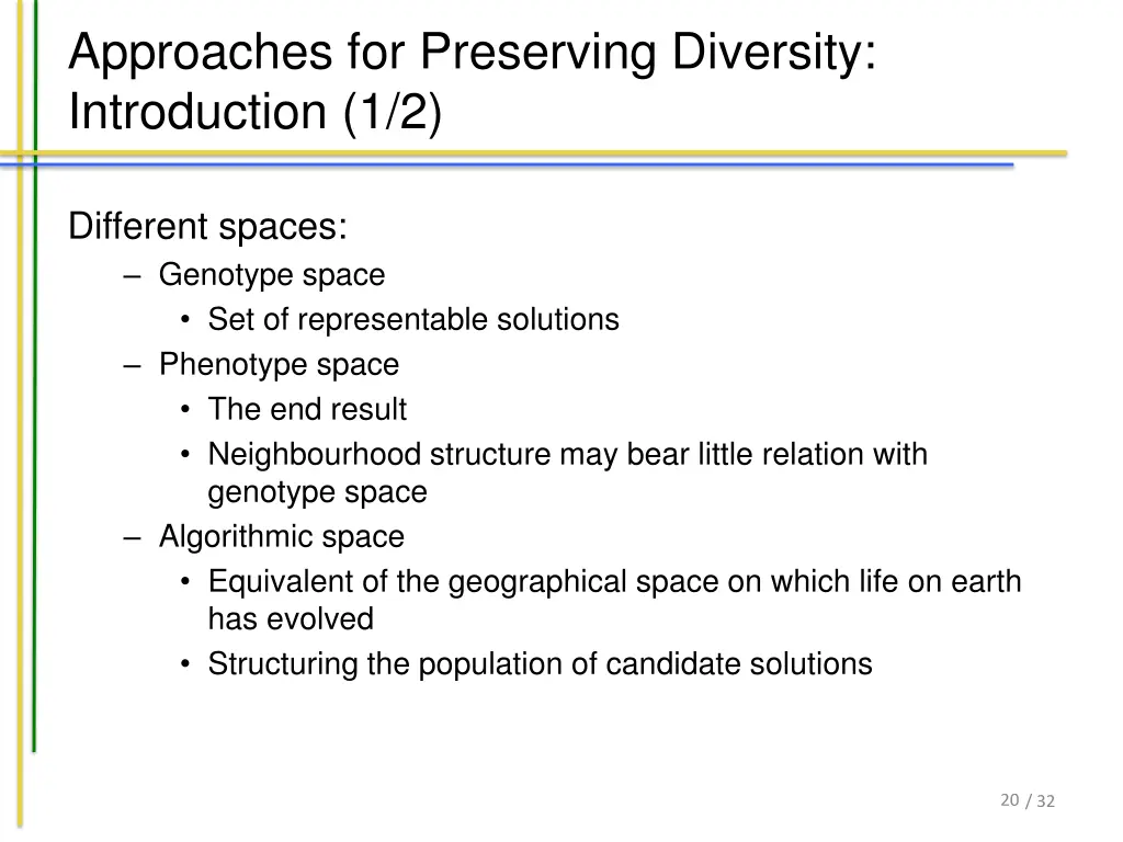 approaches for preserving diversity introduction 1
