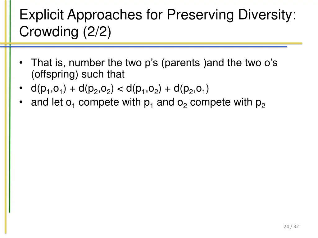 explicit approaches for preserving diversity 3