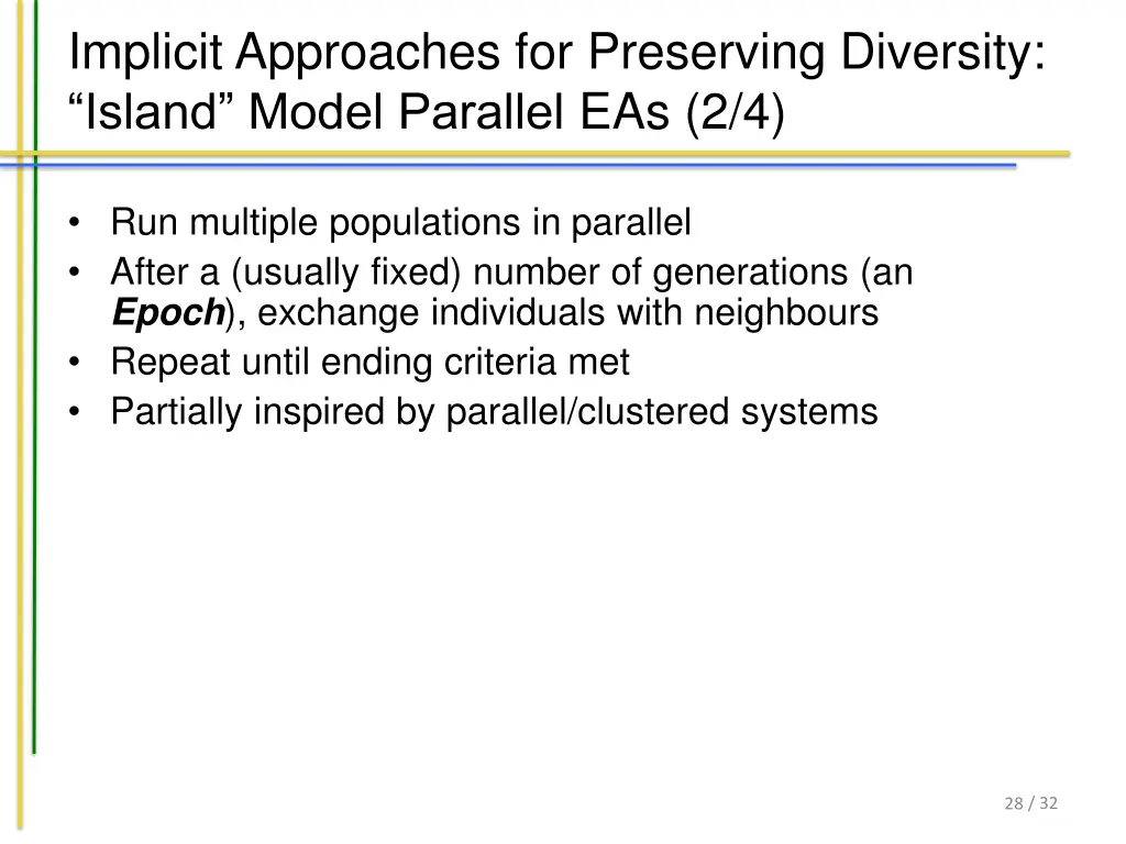implicit approaches for preserving diversity 2