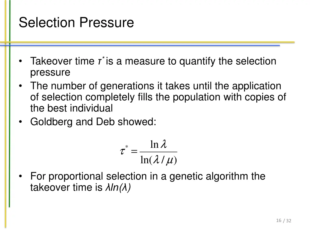 selection pressure