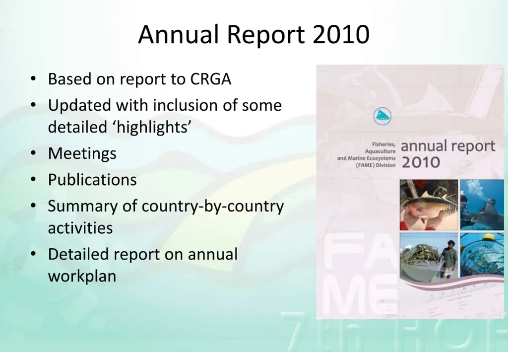 annual report 2010