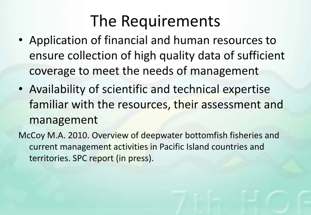the requirements