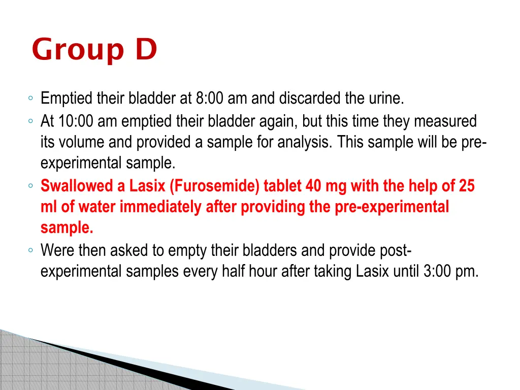 group d