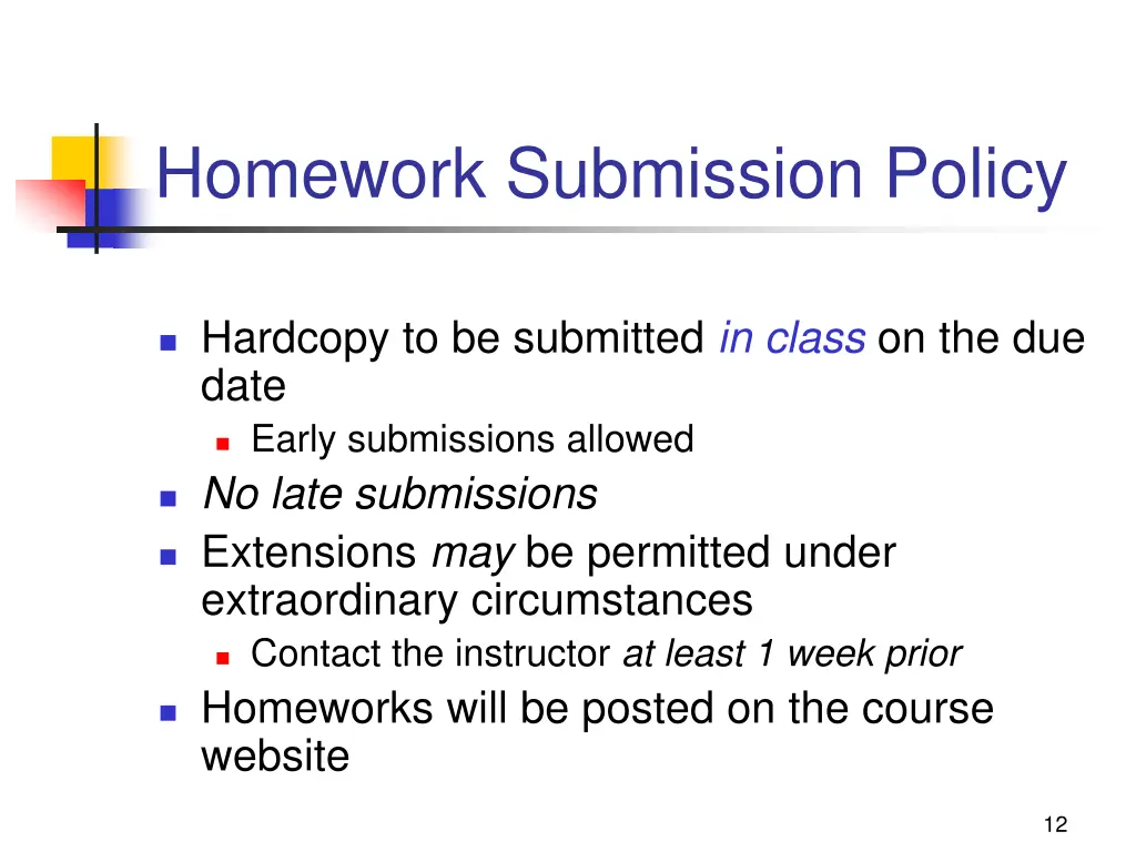 homework submission policy