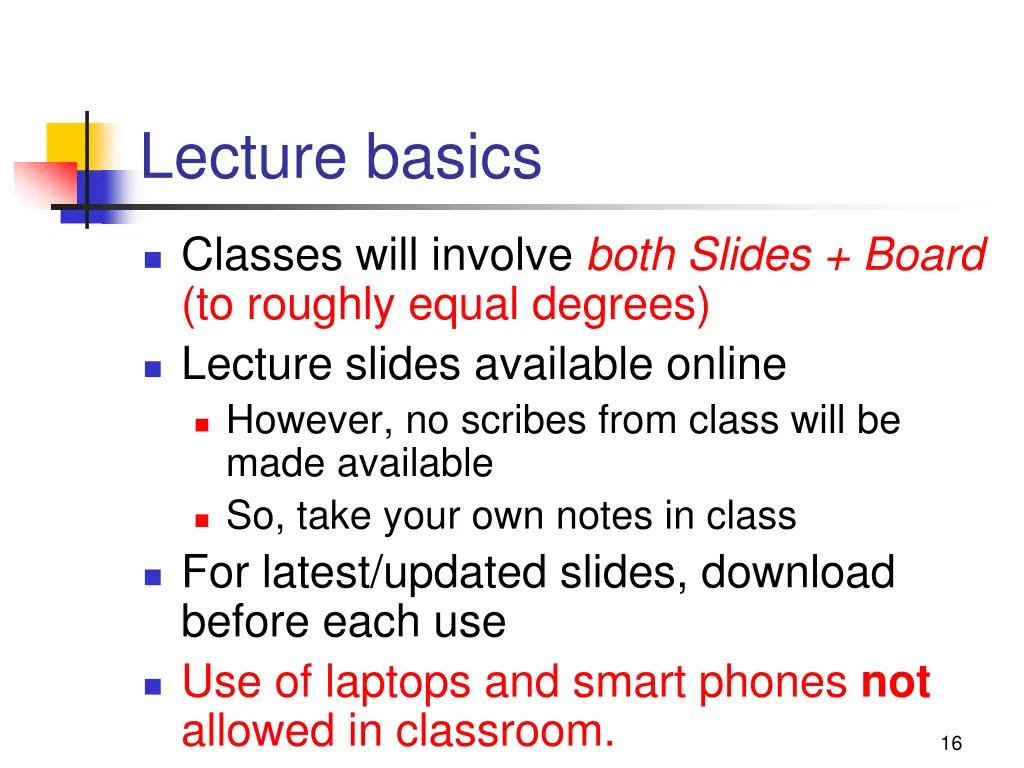 lecture basics