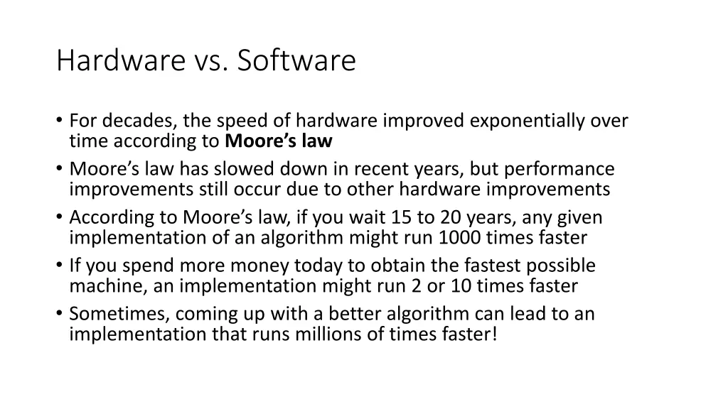 hardware vs software