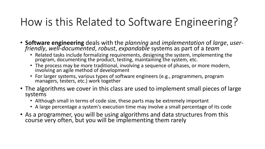 how is this related to software engineering