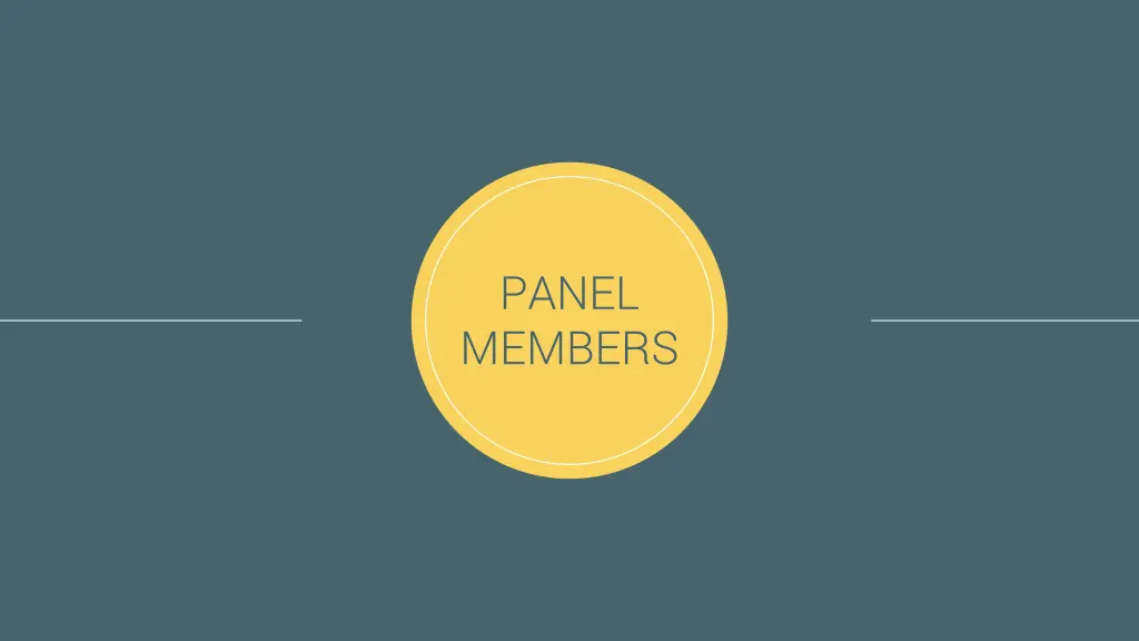 panel members