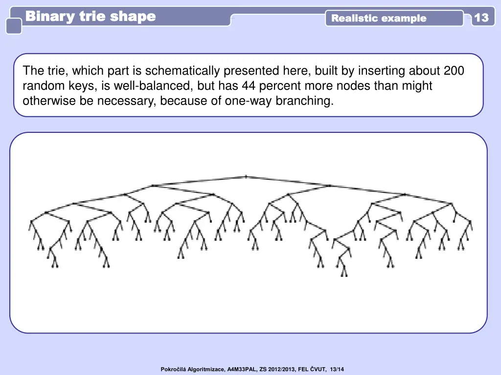 binary trie shape binary trie shape