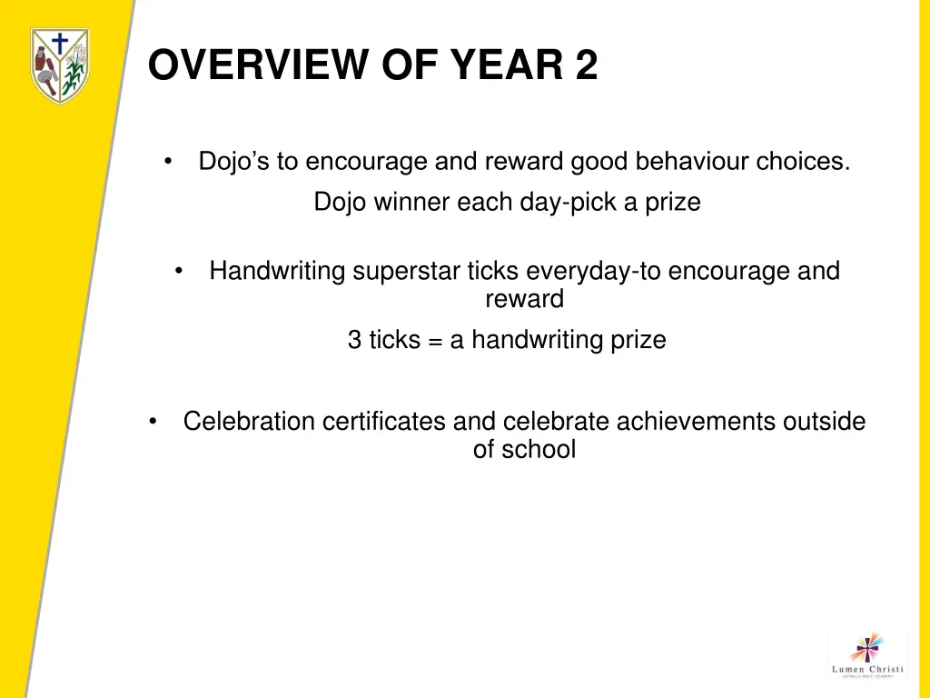 overview of year 2