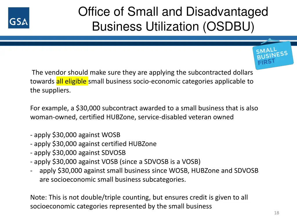 office of small and disadvantaged business 16