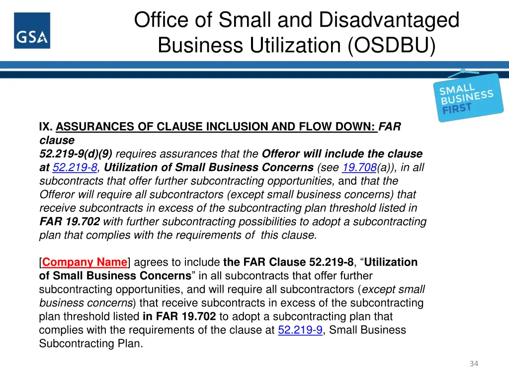 office of small and disadvantaged business 32