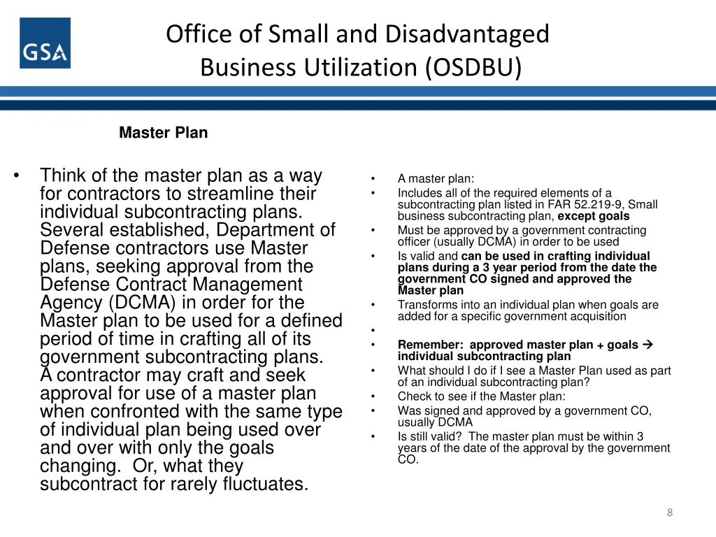 office of small and disadvantaged business 7