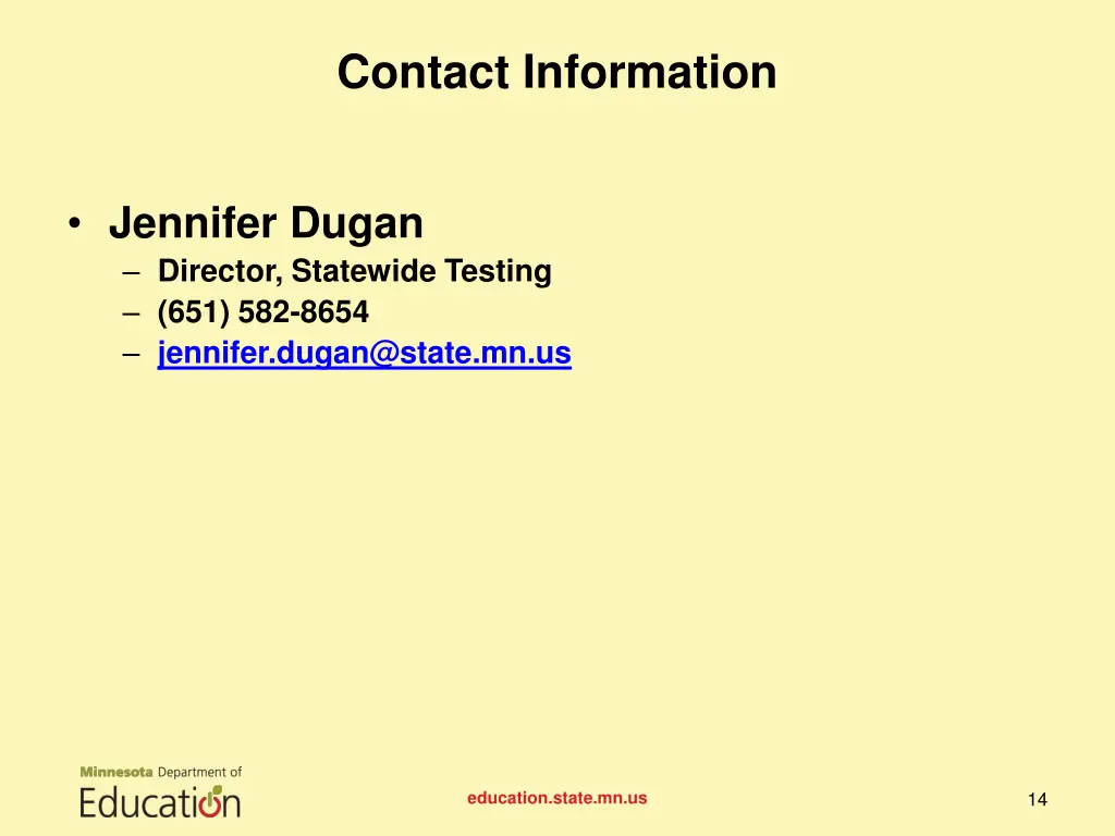 contact information