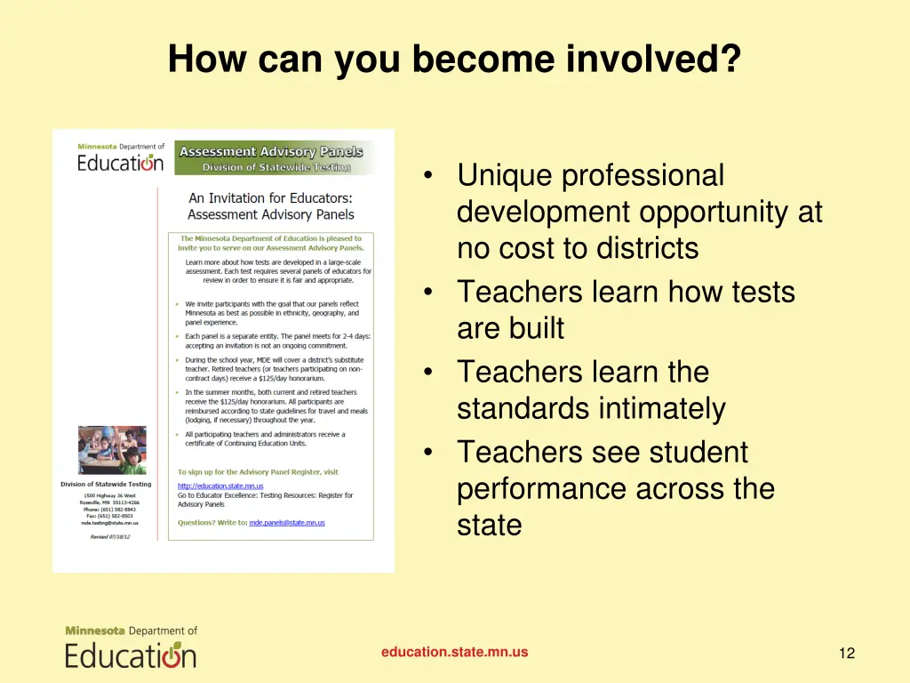 how can you become involved