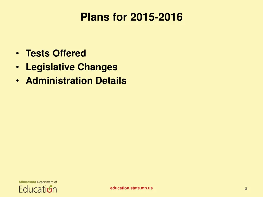 plans for 2015 2016