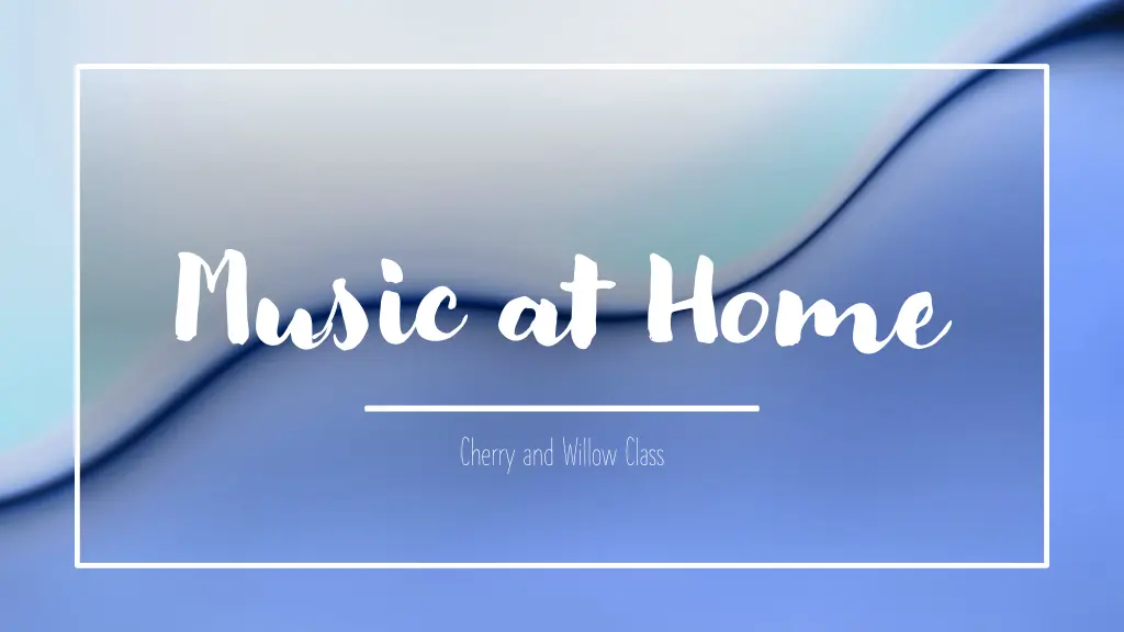 music at home