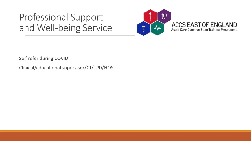professional support and well being service