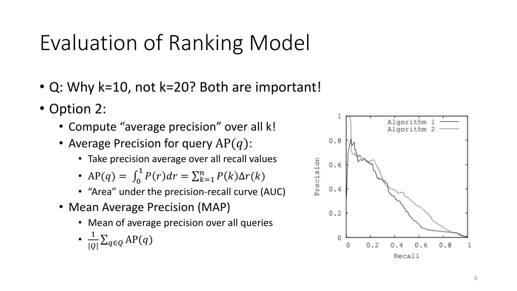 evaluation of ranking model 2